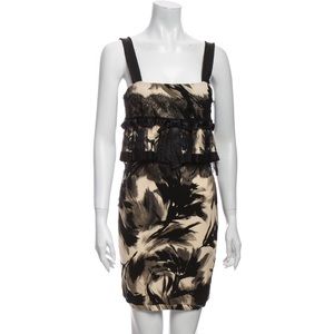 Blumarine black printed dress.